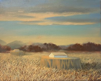 the barn, 40x50cm, oil on canvas